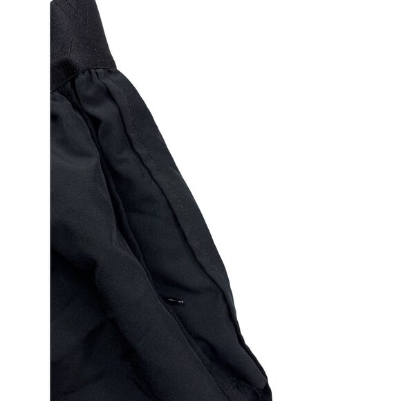 YYV Black Running Shorts Size S Elastic Waist Zipper Pockets - Picture 3 of 6